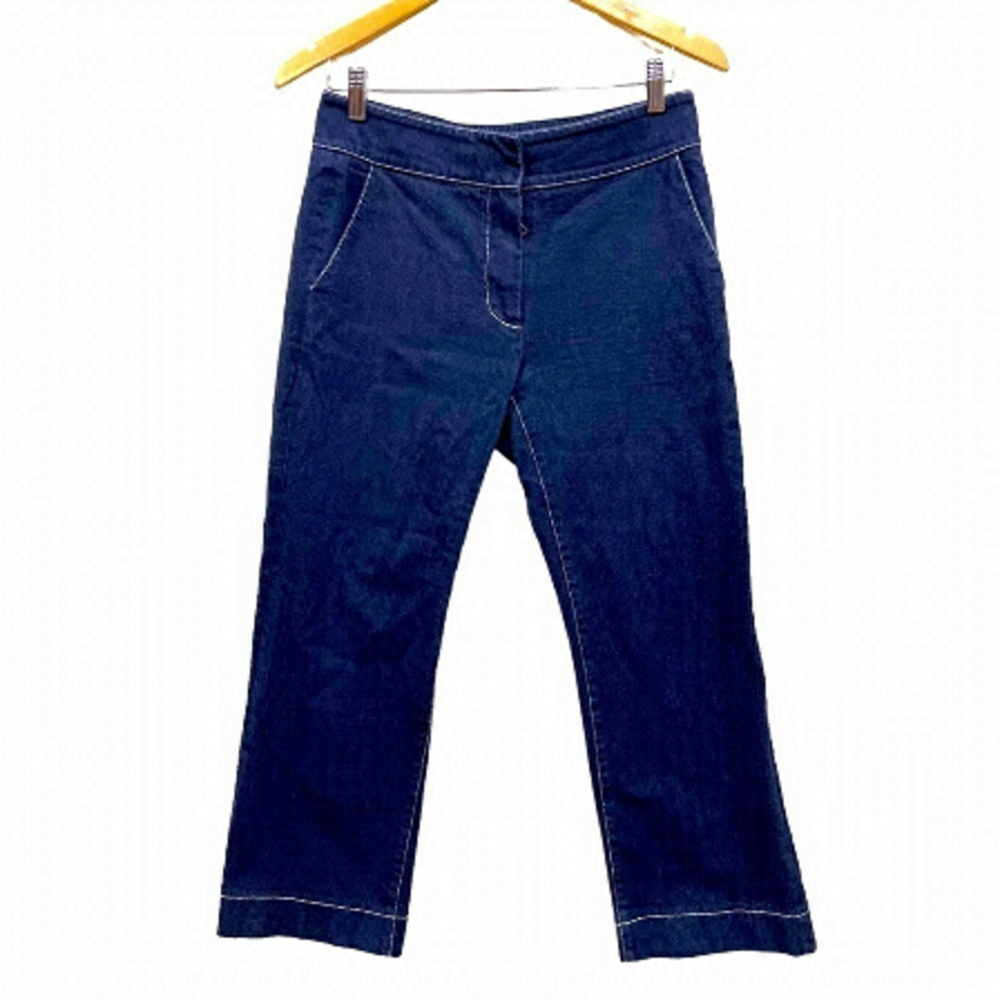 JUDITH & Charles dark denim cropped straight jeans size 4